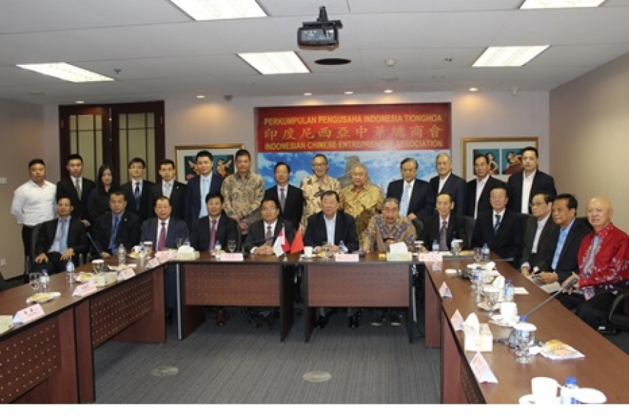 China Lusheng Agricultural Group Chairman Lan Huasheng Led The Delegation Visit Indonesian Chinese Chamber of Commerce