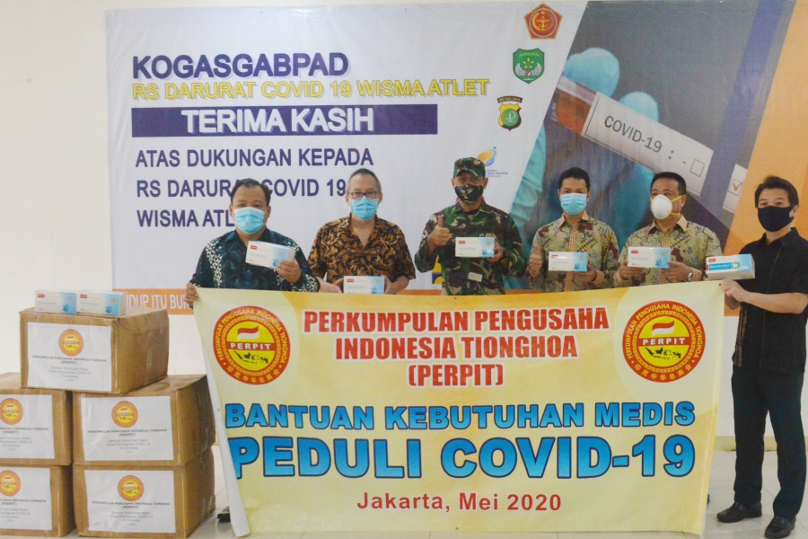 Wisma Atlet and Sulianti Saroso Hospital Won Medical Masks Donated by Indonesian Chinese Entrepreneur Association 